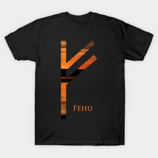 Elder Futhark - Fehu Rune T-Shirt